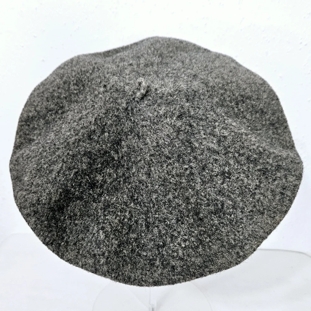 Importina Classic Wool Beret Gray Made in England Vintage - Picture 5 of 8